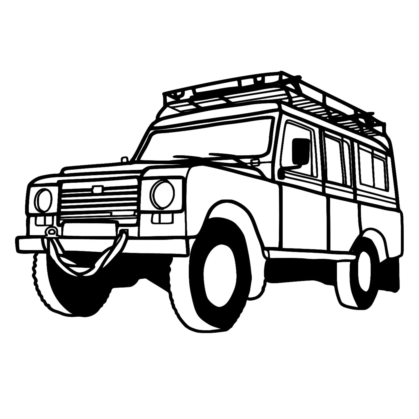 Houten lijntekening van jouw voertuig