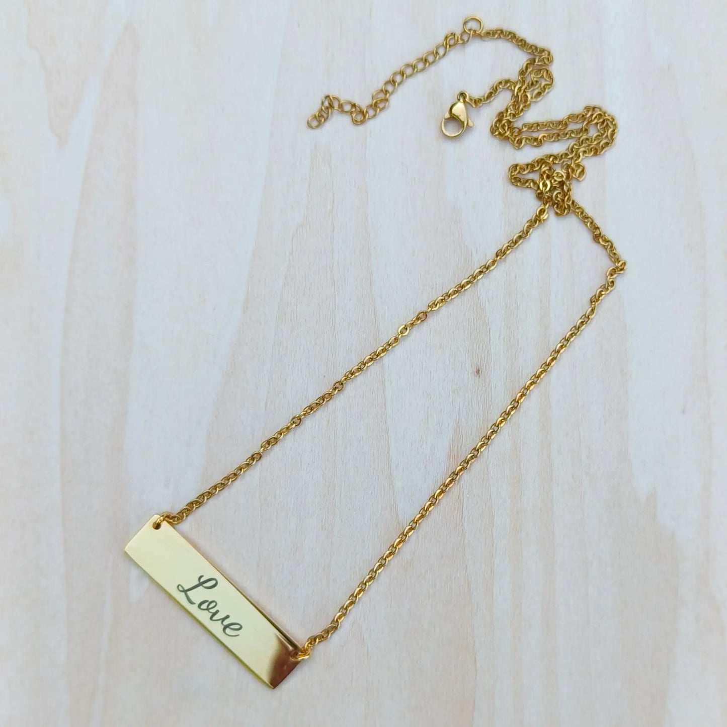 Ketting - Gold'n Plate - Stainless Steel | Gepersonaliseerd met Naam