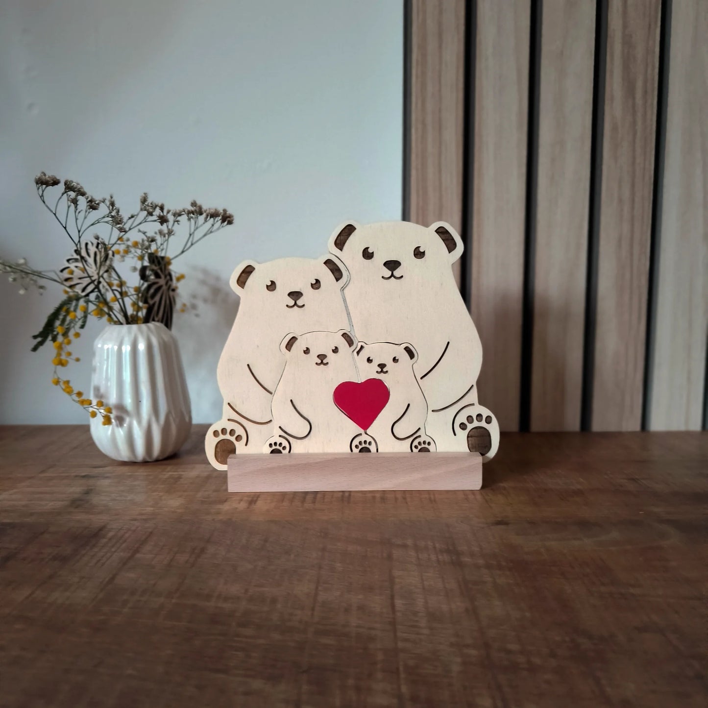 Houten beren puzzel - Familie editie