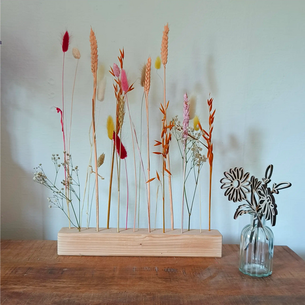 Droogbloemen houders van hout