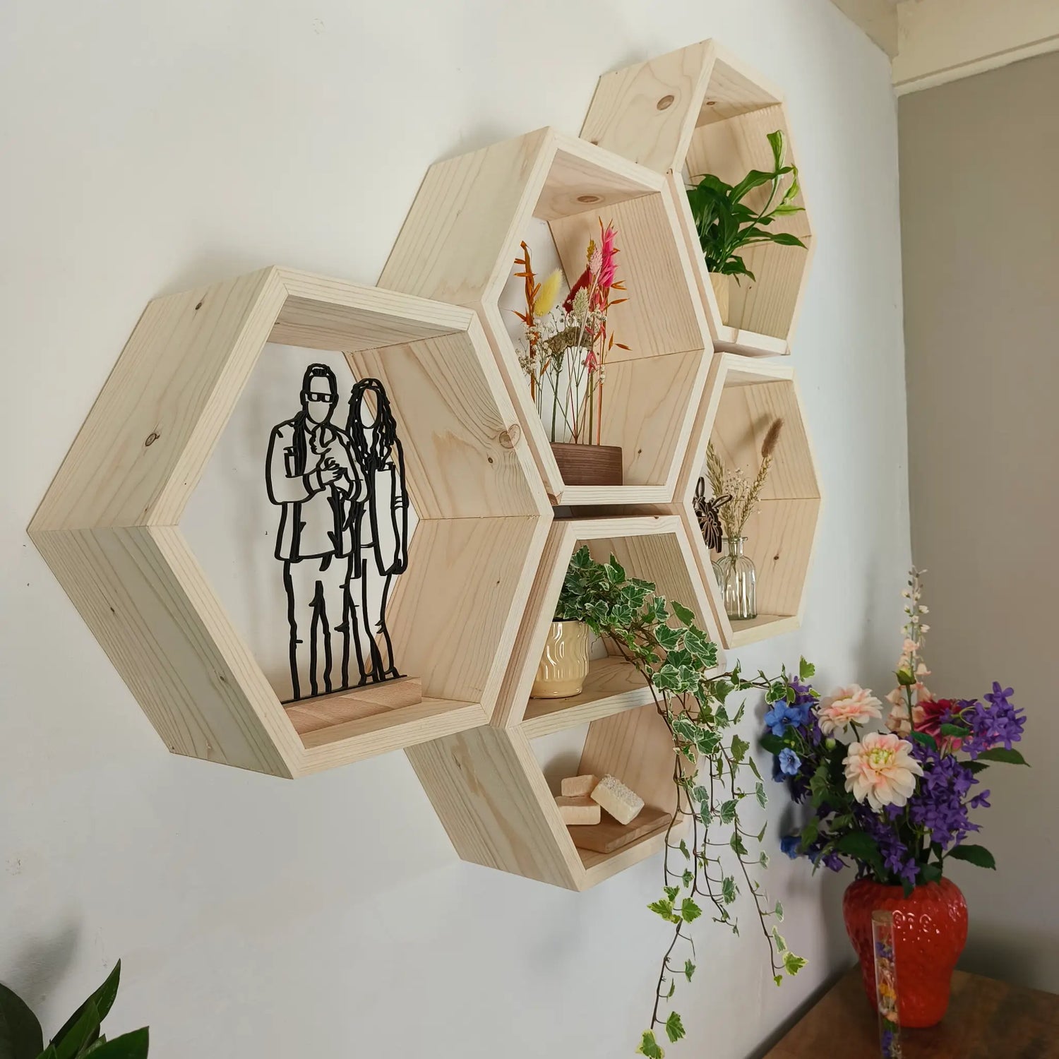 Houten hexagons