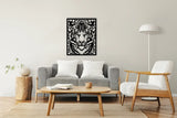 Houten wanddecoratie - Tijger - portret