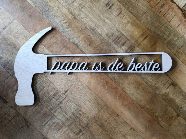 Vaderdag - Houten hamer