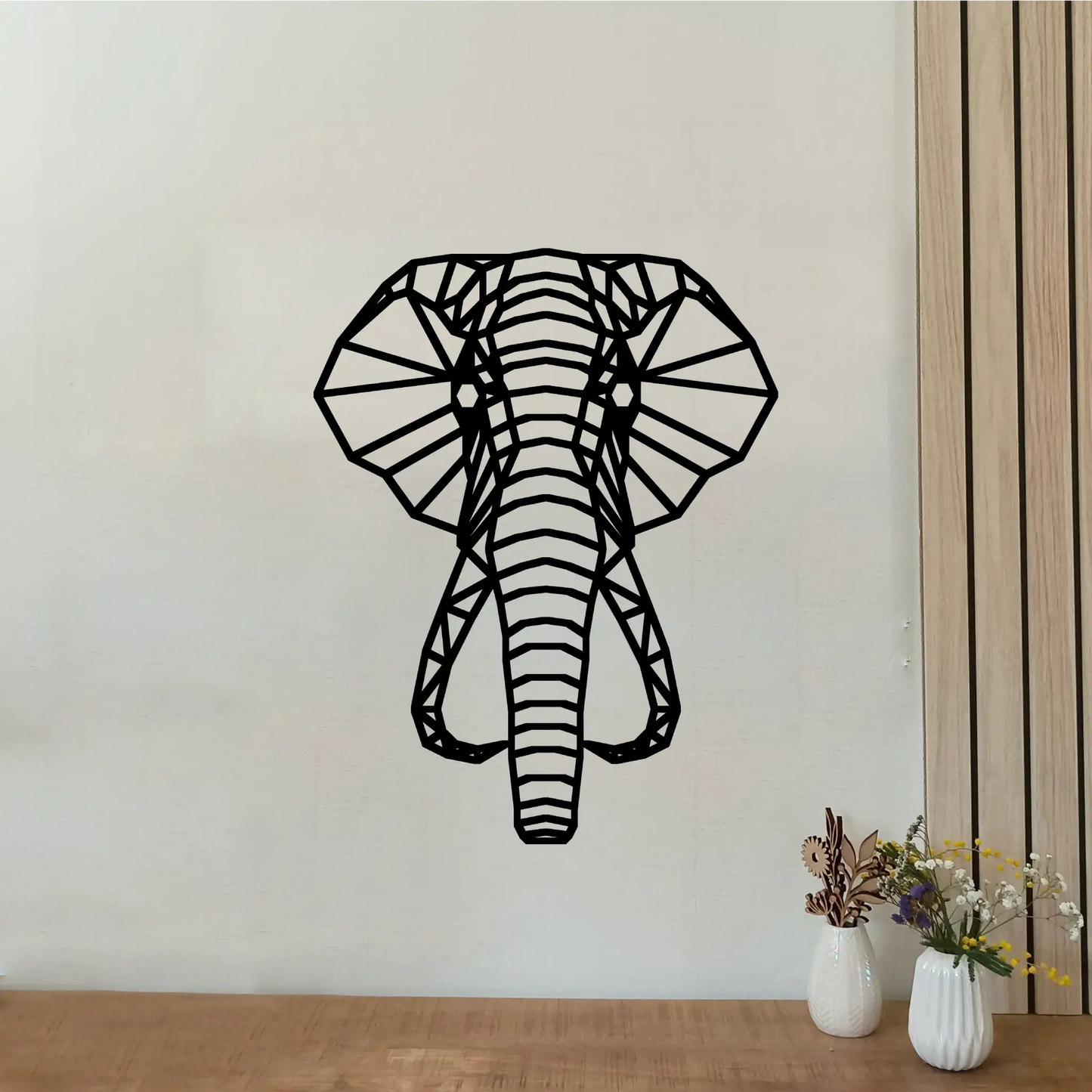 Geometrische olifant muurdecoratie - Perfect voor in de kinderkamer