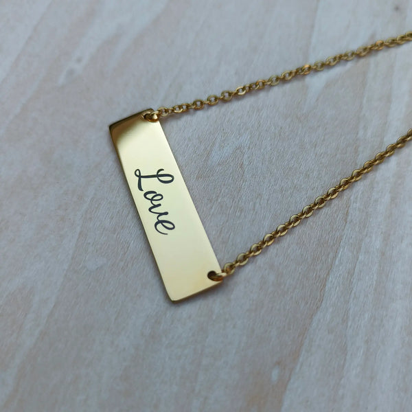 Ketting - Gold'n Plate - Stainless Steel | Gepersonaliseerd met Naam