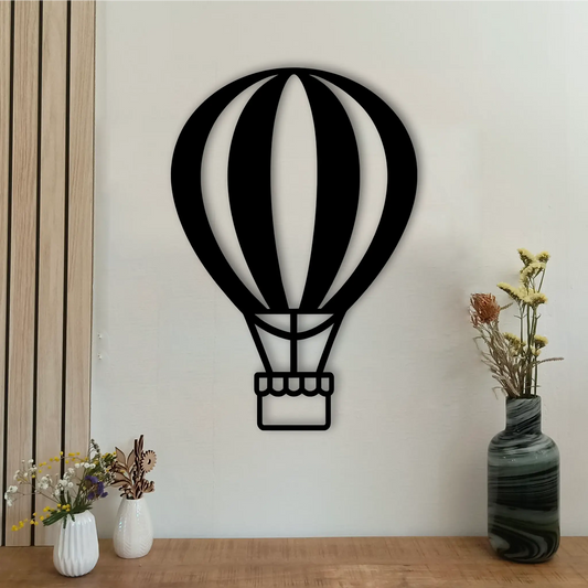 Houten luchtballon wanddecoratie