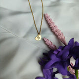 Ketting - Gold'n Heart Small - Stainless Steel |  Gepersonaliseerd met Letter