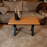 Rechthoekige Salontafel - Massief Eikenhout - 70x40 cm