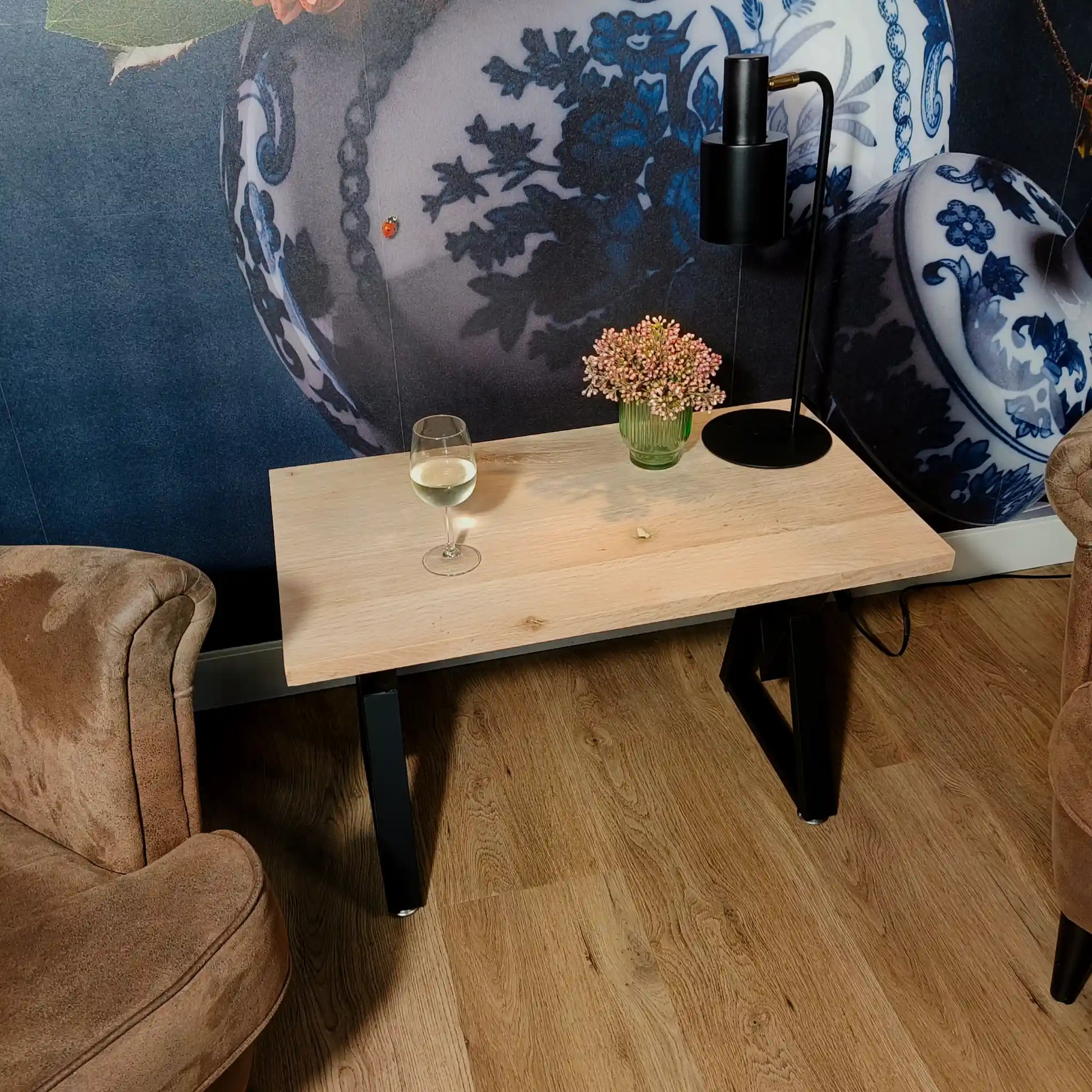 Salontafel Olli Krachtige eik goud 92 x 52.4 cm met plank Vicco | Krachtige eik goud | Koffietafel | 406673144852406 Salontafel Olli Krachtige eik goud 92 x 52.4 cm met plank Vicco | Krachtige eik goud | Koffietafel | 406673144852406