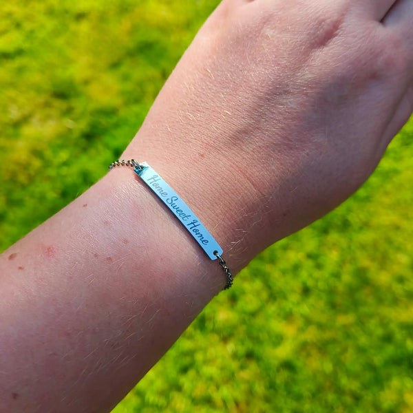 Armband - Silv'r Shine - Stainless Steel | Gepersonaliseerd met naam