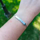 Armband - Silv'r Shine - Stainless Steel | Gepersonaliseerd met naam