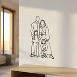 Unieke Uitgesneden Lijntekening van Hout - Persoonlijk Cadeau van Foto