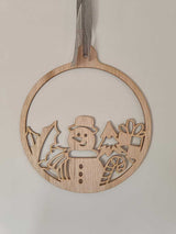 Houten kersthanger
