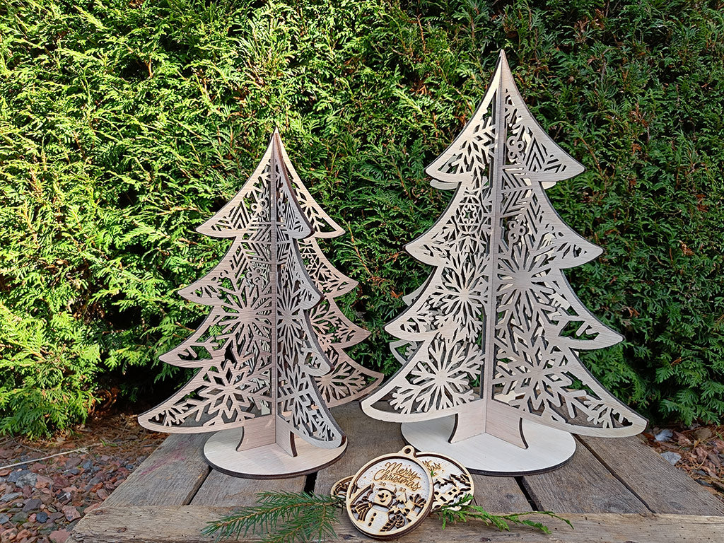 Houten kerstboom van hout