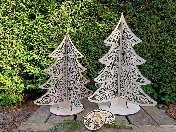 Houten kerstboom van hout