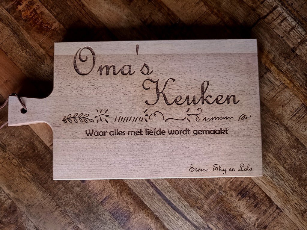 Oma's keuken - borrelplank - moederdag